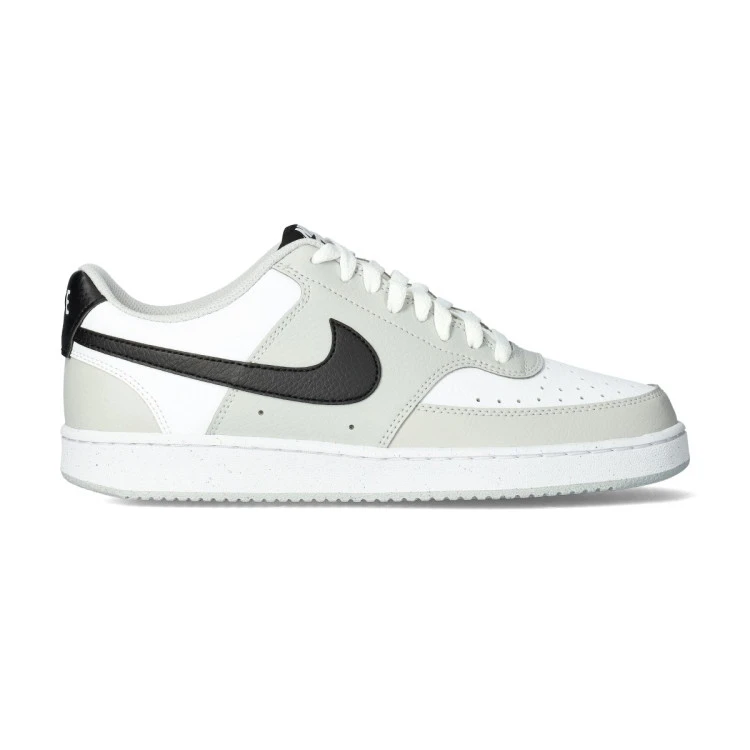 Nike - Zapatilla Court Vision Low, Hombre, Grey Fog-Black-White, 8,5 USA