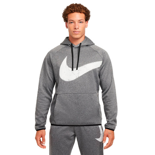 Sweatshirt Nike Hoodie Swoosh Black-Black-White - Fútbol Emotion