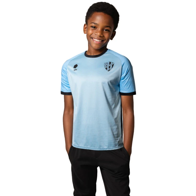 Soka - Camiseta Sociedad Deportiva Huesca Training 2024-2025 Niño, Unisex, Light Blue-Panther Black, 128 cm