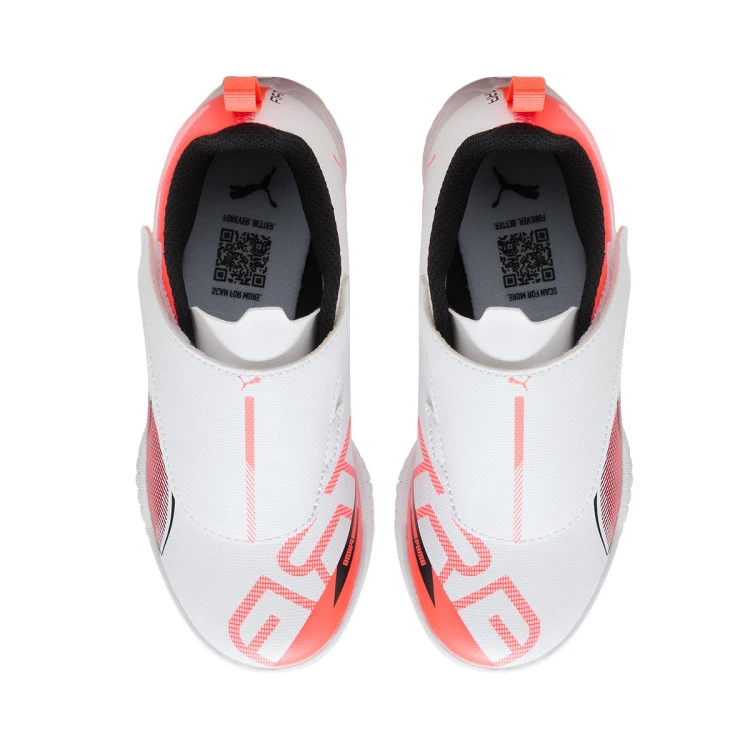 bota-puma-ultra-5-play-cinta-adhesiva-turf-nino-white-white-glowing-red-4