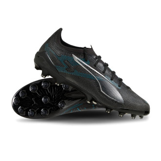 Fuβballschuhe Ultra 5 Ultimative AG Schwarz-Silber-Helles Aqua