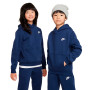 Sportkleding Club fleece voor Kinderen-Middernacht Marine-Wit