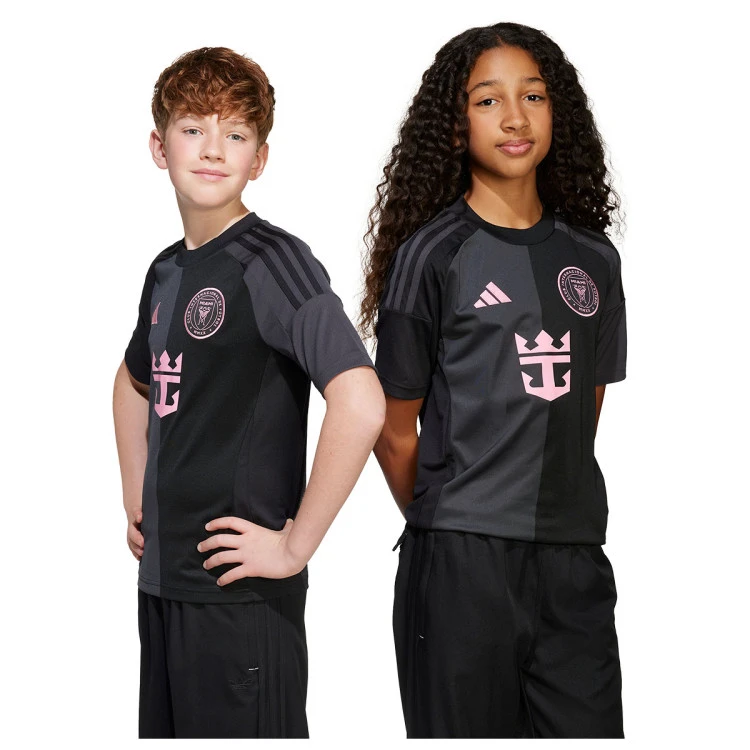 adidas - Camiseta Inter Miami CF Segunda Equipación 2025 Niño, Unisex, Black, 152 cm