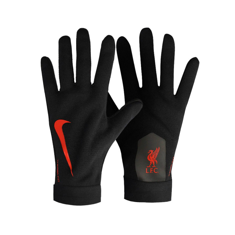 Nike Liverpool FC 2024 2025 Thermal Gloves Black Gym Red Futbol Emotion