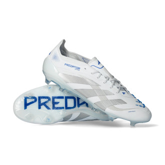 Predator Elite L FG White-Silver Met-Bright Royal