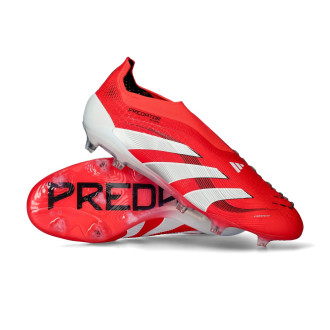 Predator Elite LL FG Leuchtendes Rot-Weiß- Schwarz