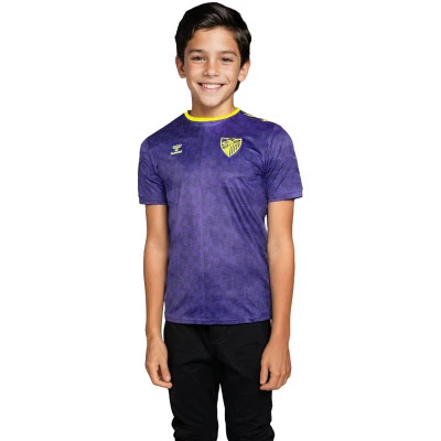 Koszulka Kids Malaga CF 2024-2025 przed meczem