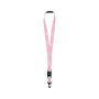 Club Lanyard-Med Soft Pink-White-White