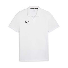 Pólo teamGOAL Cotton EQPC White-Black