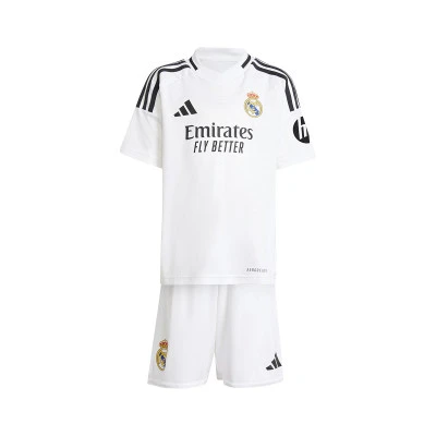 Conjunto Real Madrid Primeiro Equipamento 2024-2025 Criança