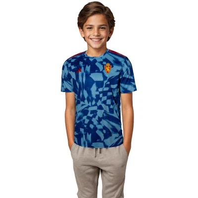 Kinderen Real Zaragoza 2024-2025 Voorwedstrijd Shirt