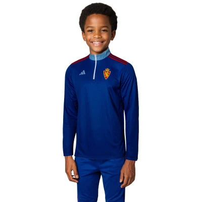 Kinderen Real Zaragoza 2024-2025 Voorwedstrijd Sweatshirt