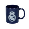 Blue Ceramic Mug With White Real Madrid CF Crest