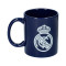 Blue Ceramic Mug With White Real Madrid CF Crest