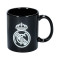 Black Ceramic Mug With White Real Madrid CF Crest