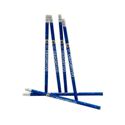 Set of 6 Real Club Deportivo de La Coruña Rubber Pencils