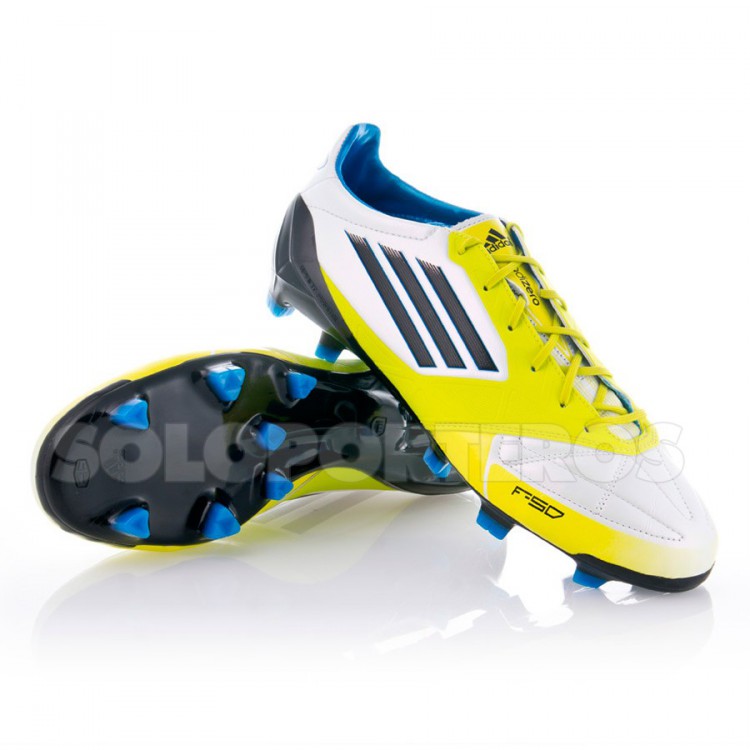 Zapatos de fútbol adidas F50 Adizero TRX FG Piel Blanca-Lima - Tienda de  fútbol Fútbol Emotion