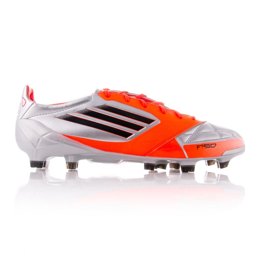 Bota de fútbol adidas F50 Adizero TRX FG Piel Plata-Naranja - Tienda de fútbol  Fútbol Emotion