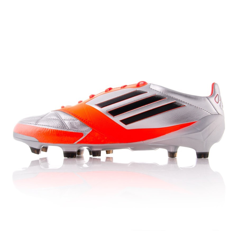 Football Boots adidas F50 Adizero TRX FG Piel Silver-Orange 