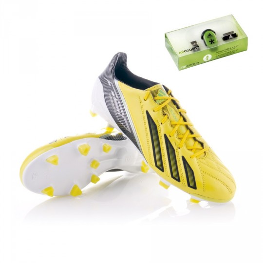 Bota de fútbol adidas adizero F50 TRX FG Piel miCoach Amarilla-Negra -  Tienda de fútbol Fútbol Emotion