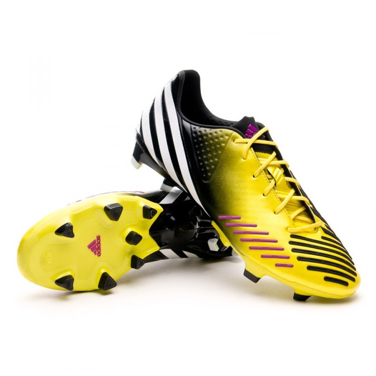 Bota de fútbol adidas Predator LZ TRX FG Amarilla-Negra - Tienda 