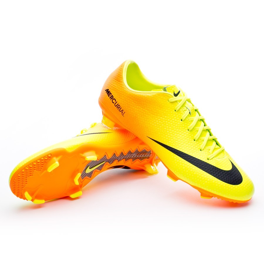 Бутсы Nike Mercurial желтые