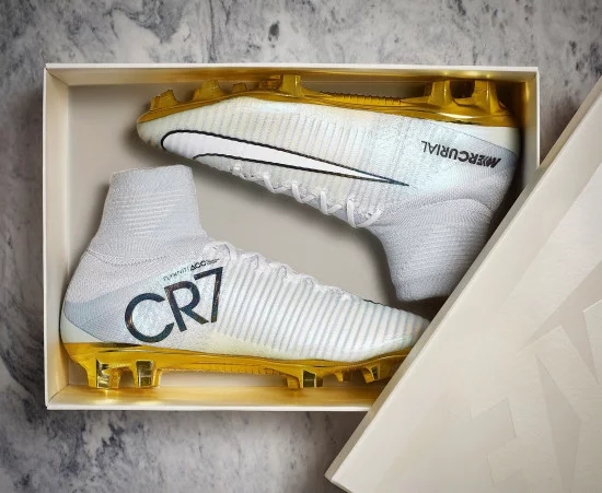 Nike cr7 gold shoes best sale