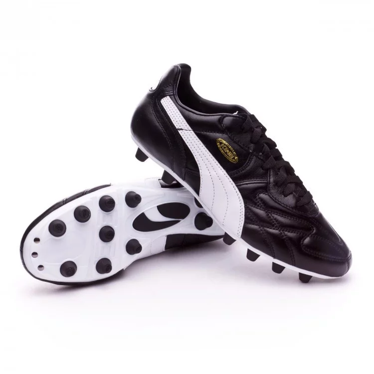 post card bota-puma-king-top-fg-black-white-team-gold-0.webp