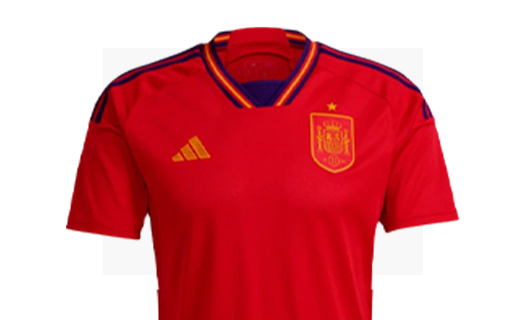 Equipacion camiseta para niño de España Mundial Qatar.Talla 22,24.